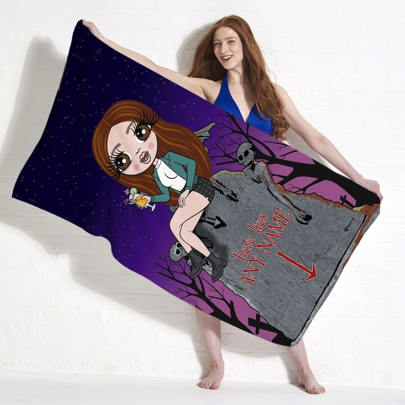 ClaireaBella Ghostly Grave Beach Towel - Image 3