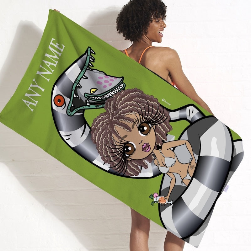 ClaireaBella Sinister Striped Snake Beach Towel - Image 2