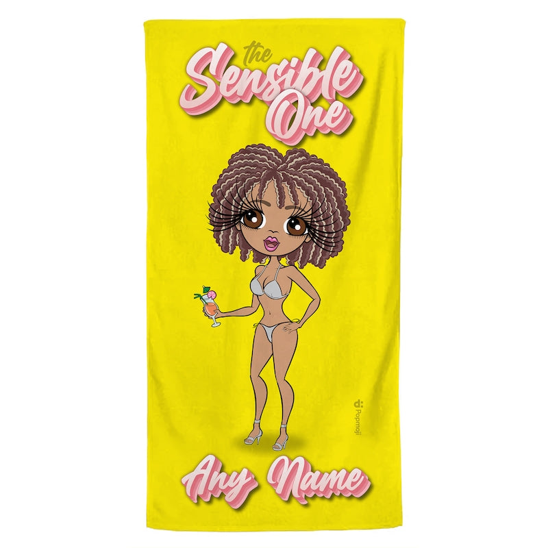 ClaireaBella Personalised The Sensible One Girls Trip Beach Towel - Image 3