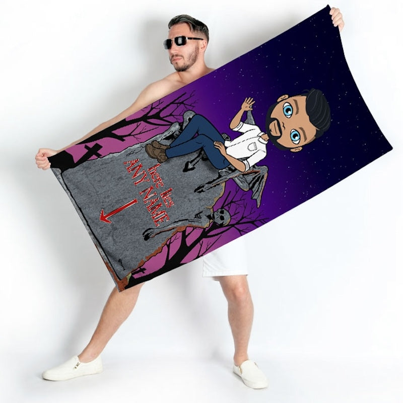 MrCB Ghostly Grave Beach Towel - Image 3