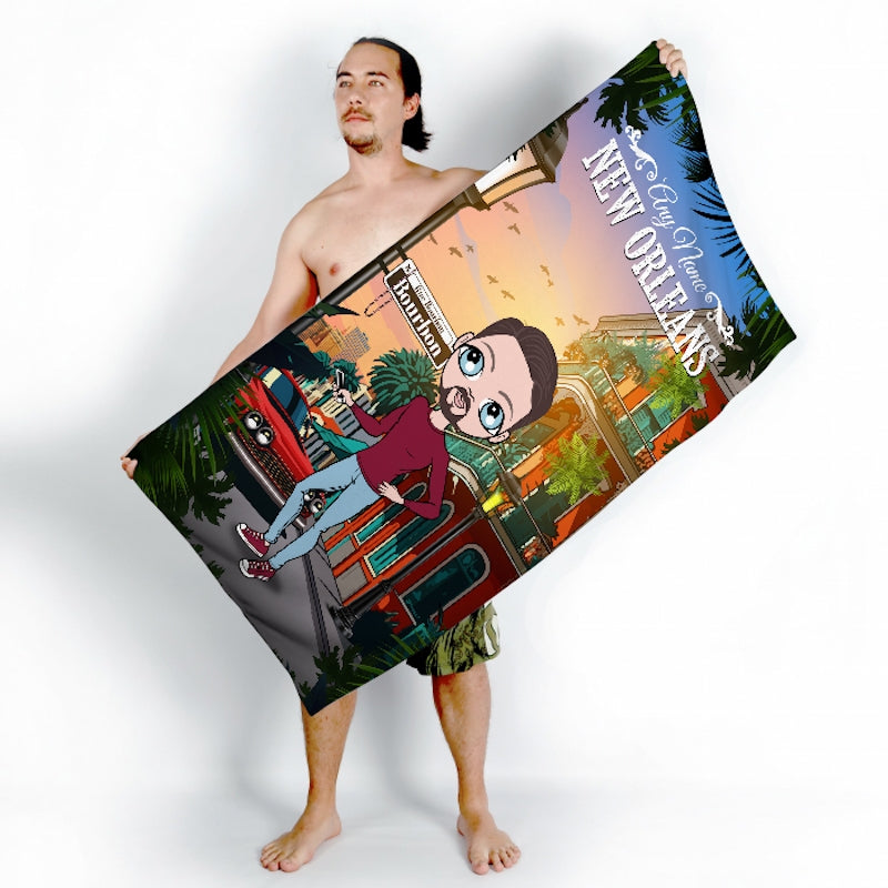 MrCB Personalised New Orleans Beach Towel - Image 4