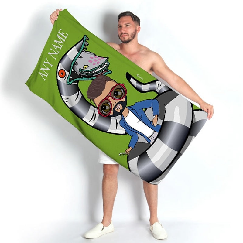 MrCB Sinister Striped Snake Beach Towel - Image 1