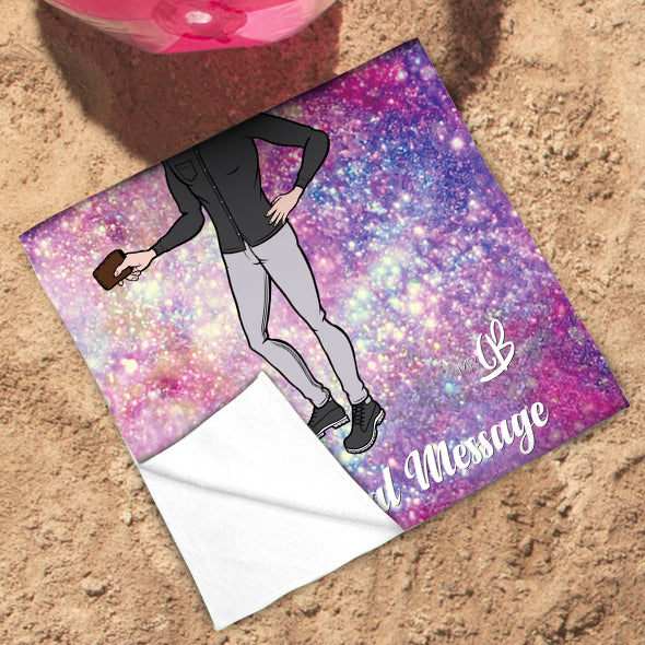 MrCB Glitter Effect Beach Towel - Image 3