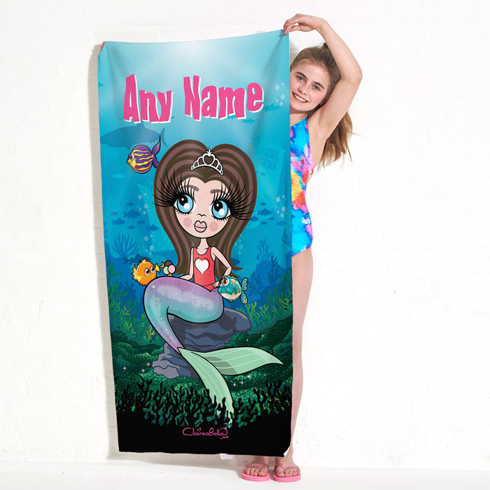 ClaireaBella Girls Mermaid Beach Towel