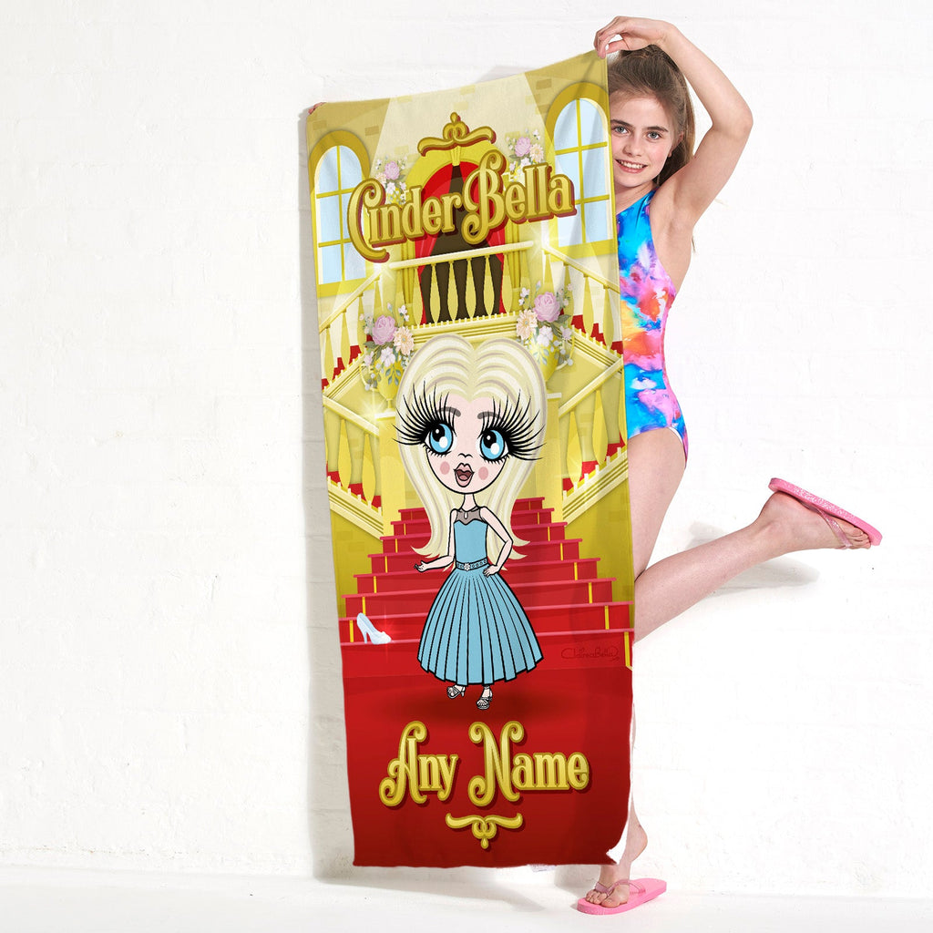 ClaireaBella Girls CinderBella Beach Towel