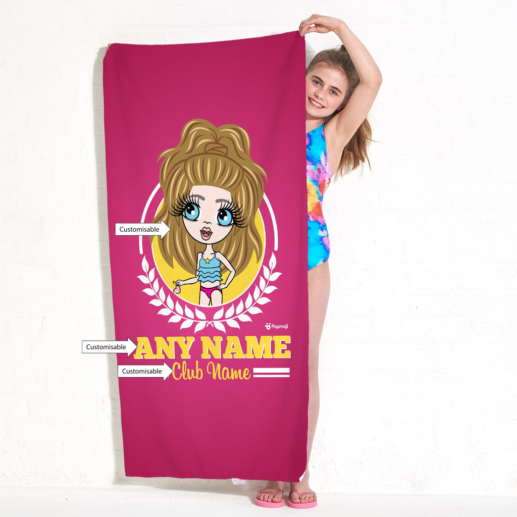 ClaireaBella Girls Varsity Swimming Towel