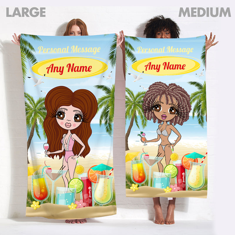 ClaireaBella Beach Cocktail Party Beach Towel