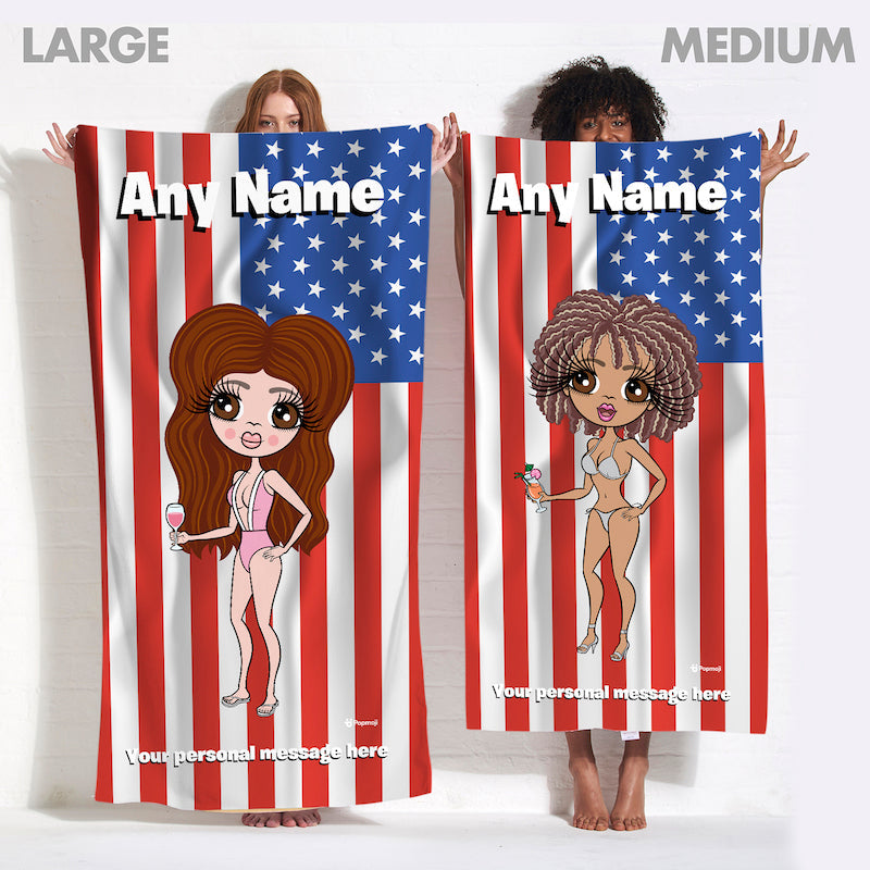 ClaireaBella Stars & Stripes Beach Towel