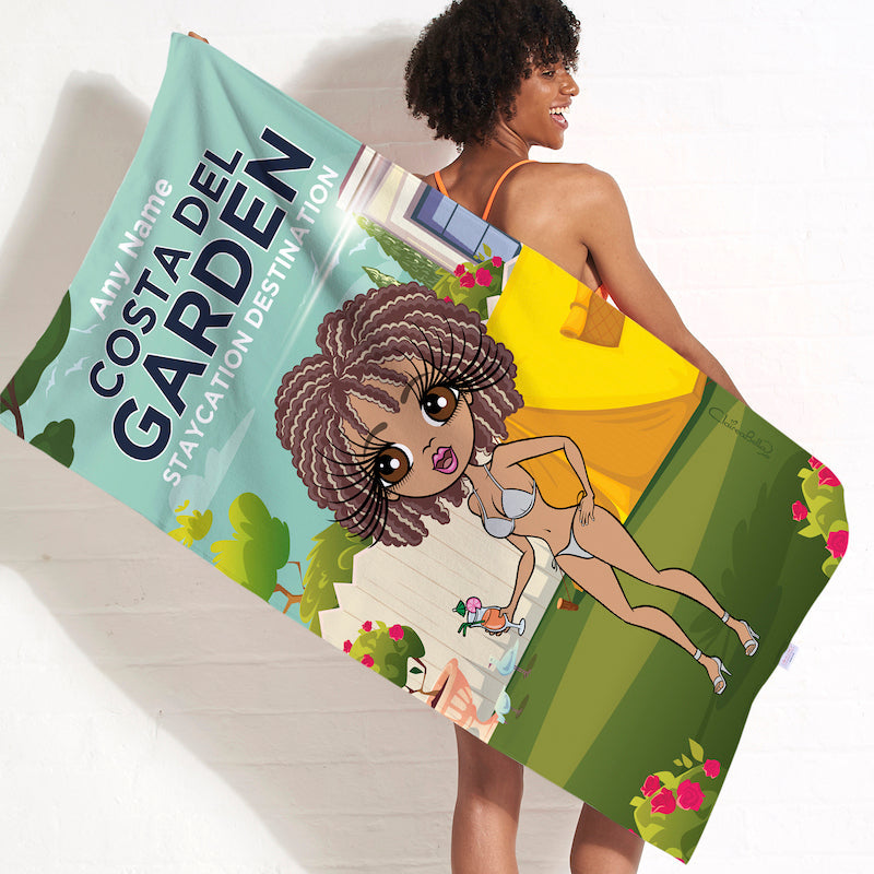 ClaireaBella Garden Staycation Beach Towel