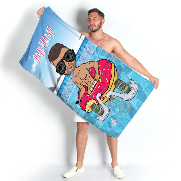 MrCB Pool Party Beach Towel