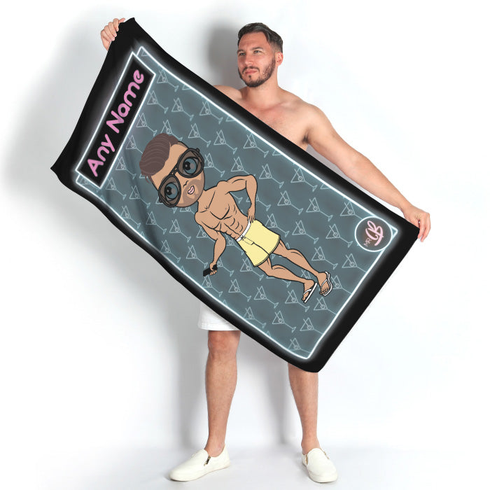 MrCB Cocktail Hour Beach Towel