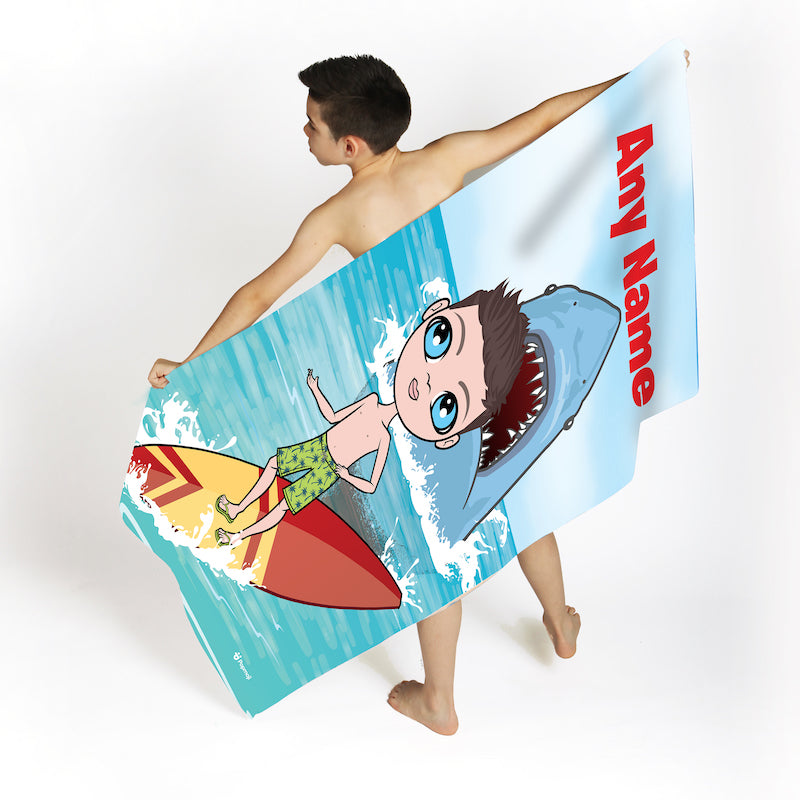 Jnr Boys Shark Attack Beach Towel