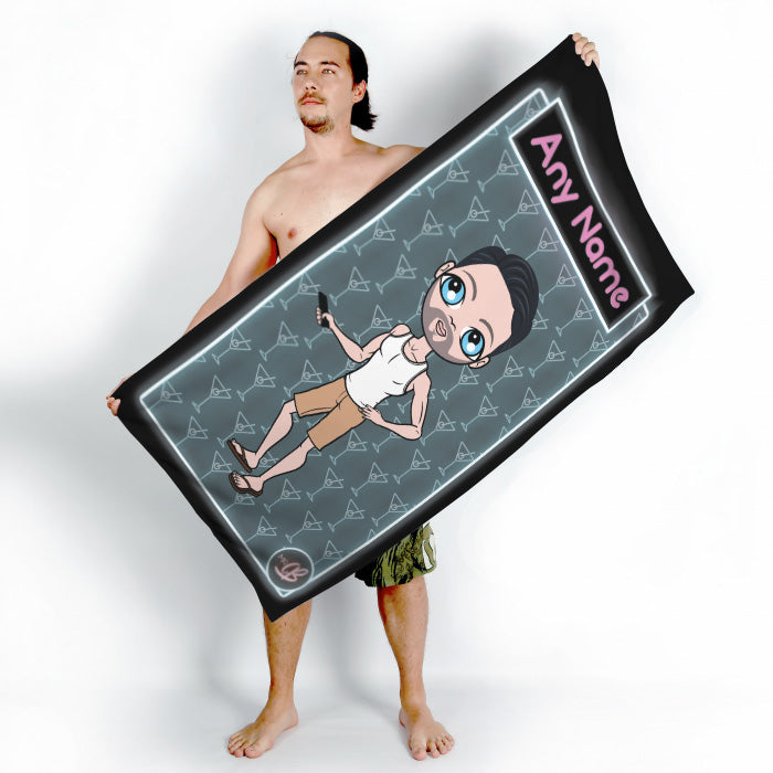 MrCB Cocktail Hour Beach Towel