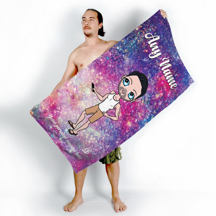 MrCB Glitter Effect Beach Towel