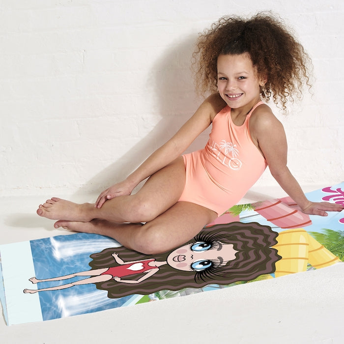 ClaireaBella Girls Aqua Park Beach Towel - Image 5