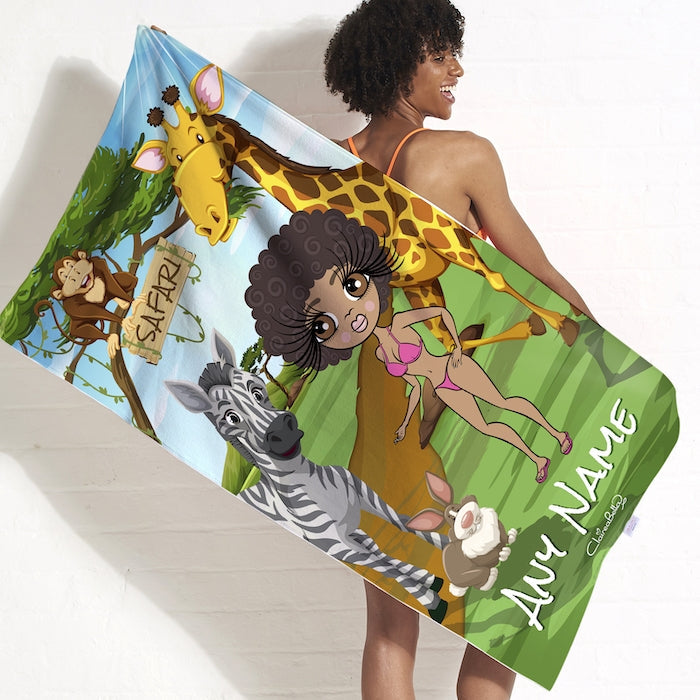 ClaireaBella Safari Beach Towel - Image 1