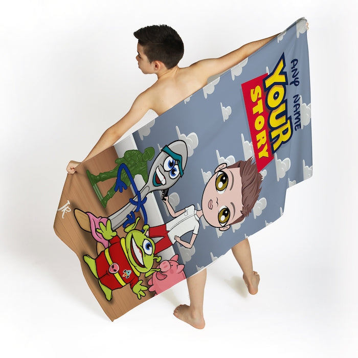 Jnr Boys Your Story Beach Towel - Image 2