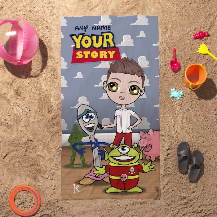 Jnr Boys Your Story Beach Towel - Image 3