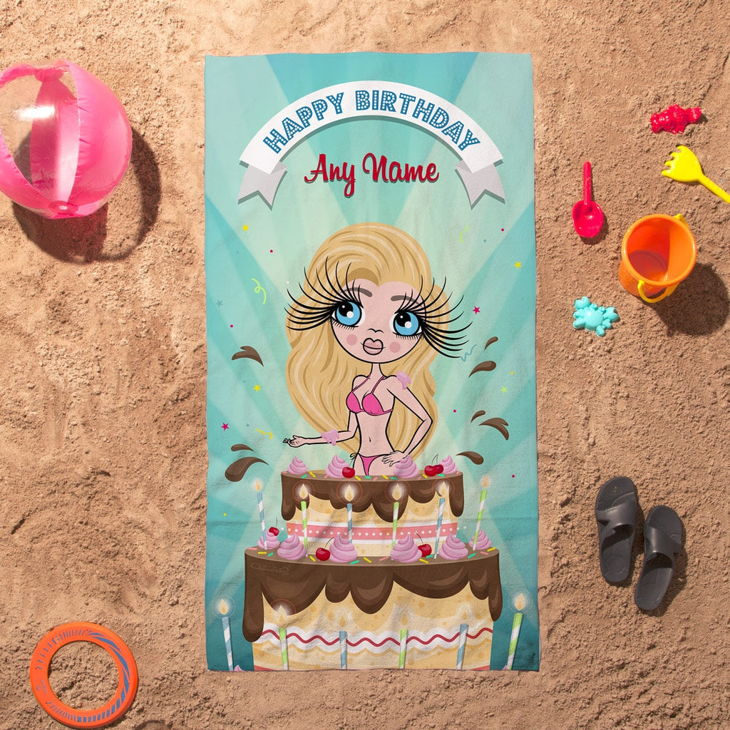 ClaireaBella Cake Surprise Beach Towel - Image 3