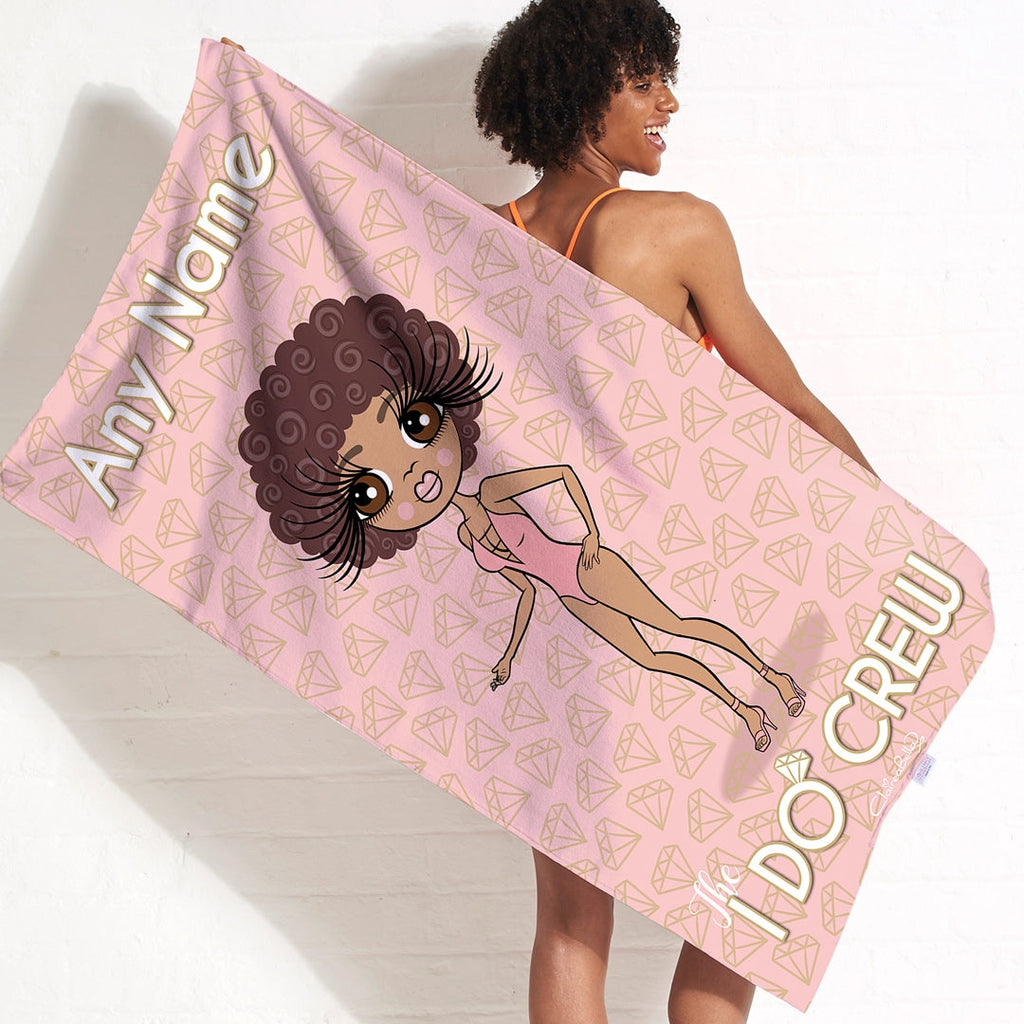 ClaireaBella I Do Crew Beach Towel - Image 1