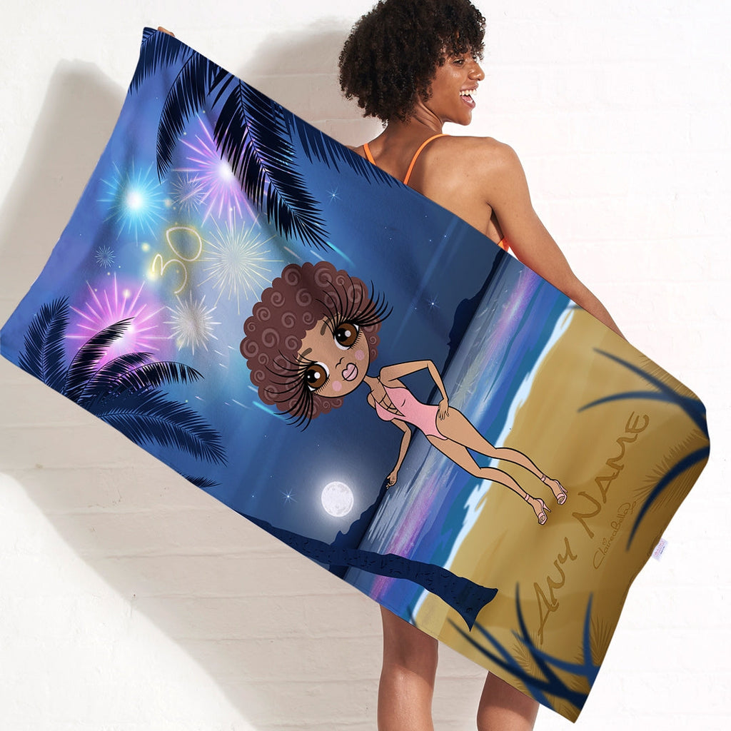 ClaireaBella Fireworks Fun Beach Towel - Image 1