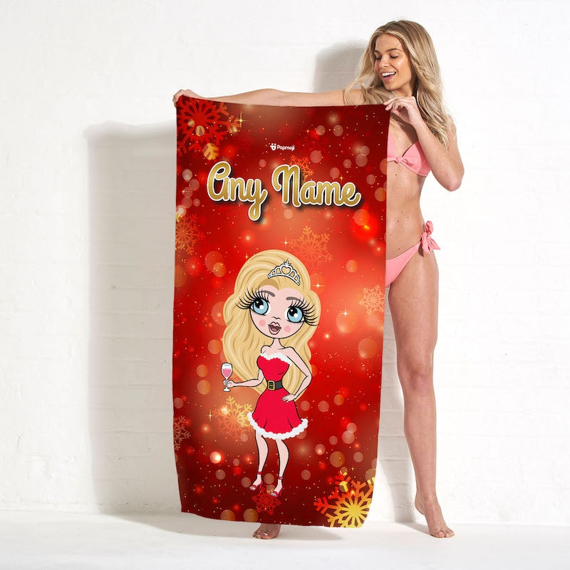 ClaireaBella Festive Sparkle Beach Towel - Image 1