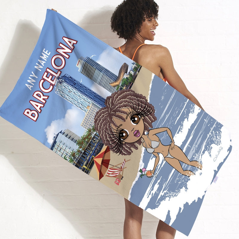 ClaireaBella Barcelona Beach Towel - Image 1