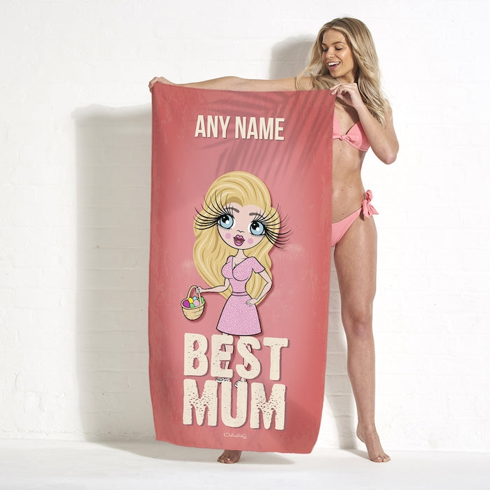 ClaireaBella Best Mum Beach Towel