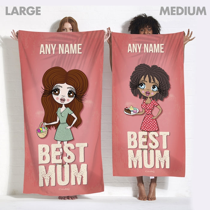 ClaireaBella Best Mum Beach Towel