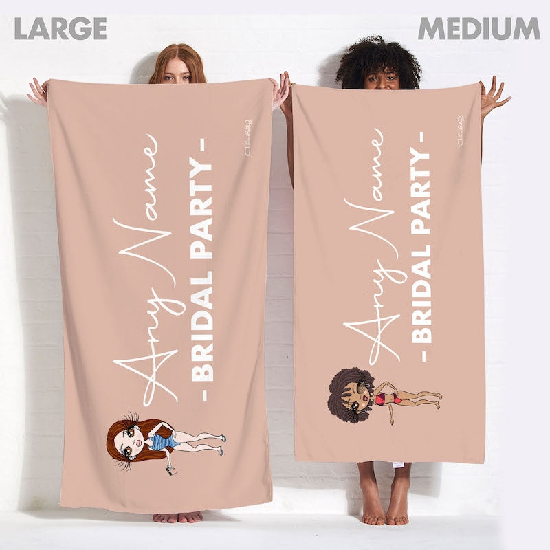 ClaireaBella Bold Bridal Party Fair Beach Towel - Image 3