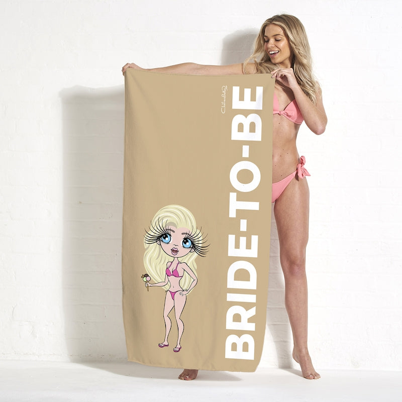 ClaireaBella Bold Bride To Be Nude Beach Towel - Image 3