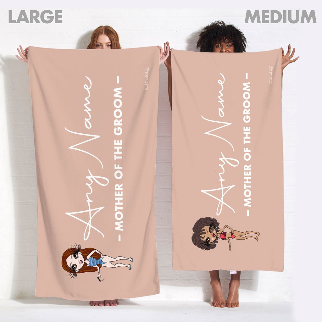 ClaireaBella Mother of the Groom Fair Beach Towel - Image 4