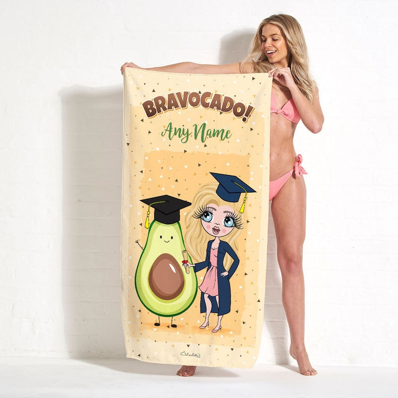 ClaireaBella Graduation Bravocado Beach Towel - Image 1