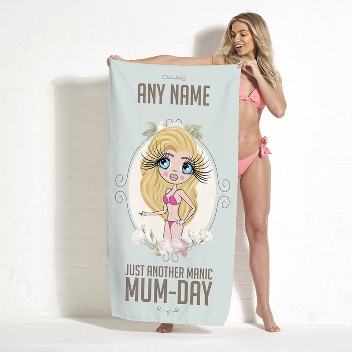 ClaireaBella Manic MumDay Beach Towel