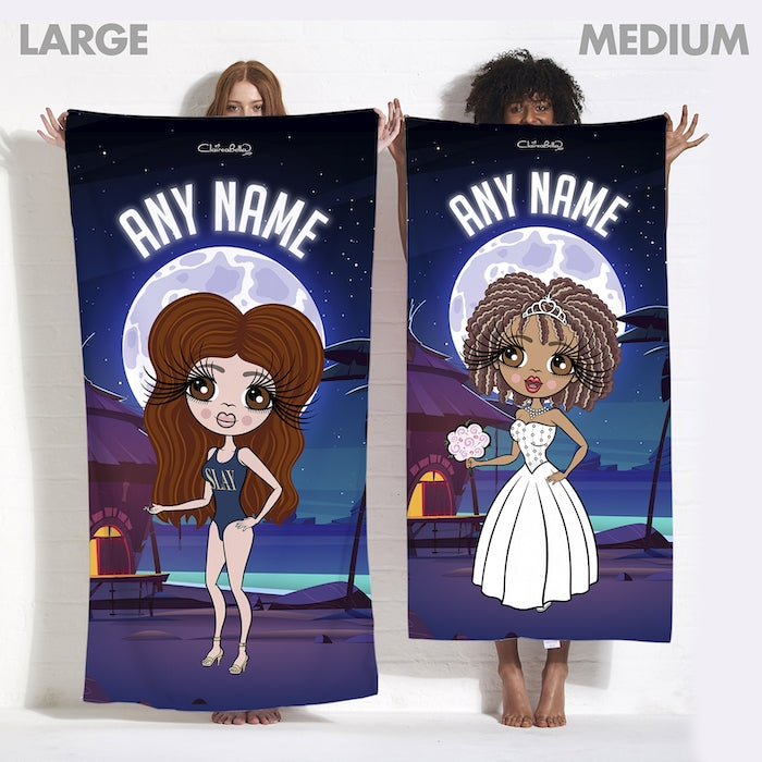 ClaireaBella Moonlit Beach Beach Towel - Image 5