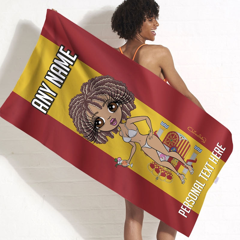 ClaireaBella Spanish Flag Beach Towel - Image 1