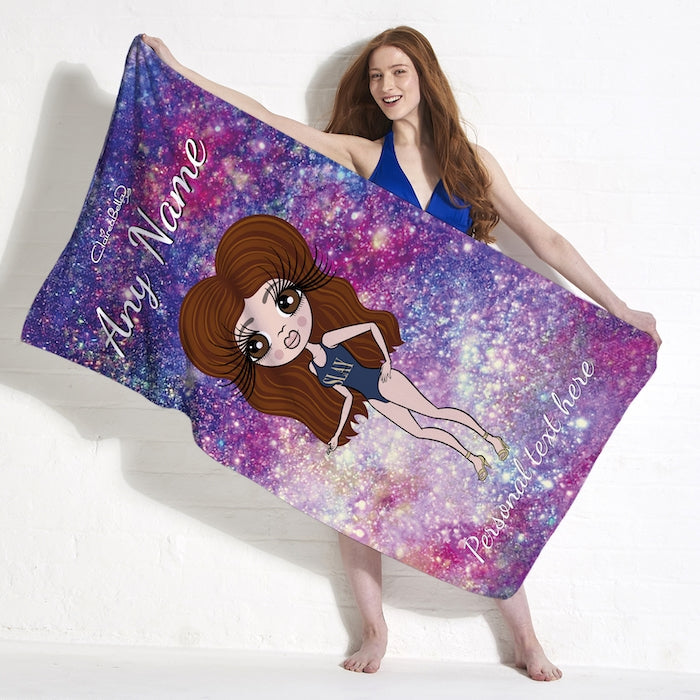 ClaireaBella Galaxy Sparkle Beach Towel - Image 3