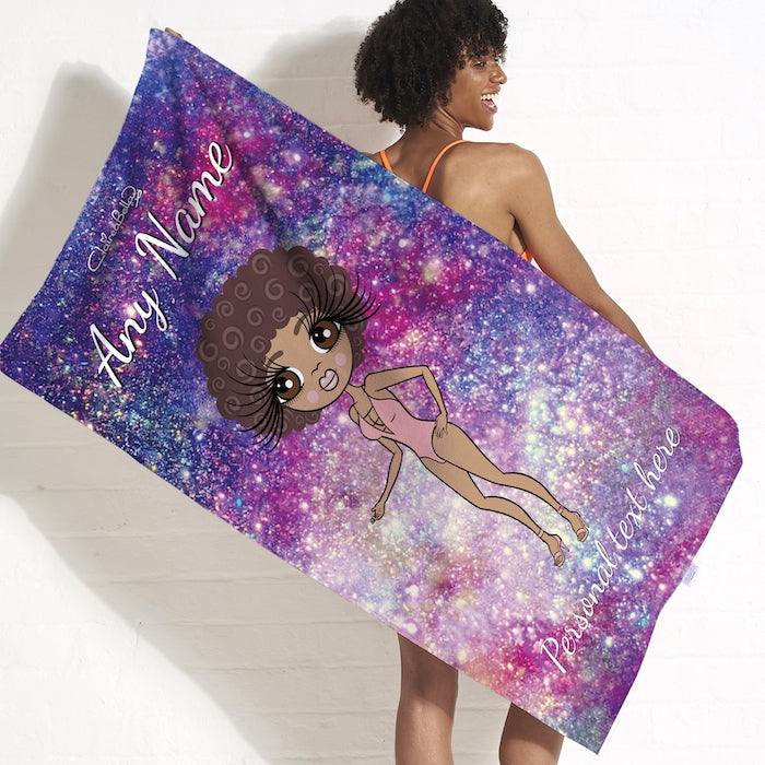 ClaireaBella Galaxy Sparkle Beach Towel - Image 2