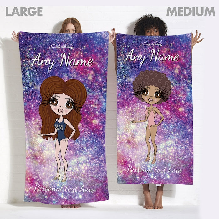 ClaireaBella Galaxy Sparkle Beach Towel - Image 4