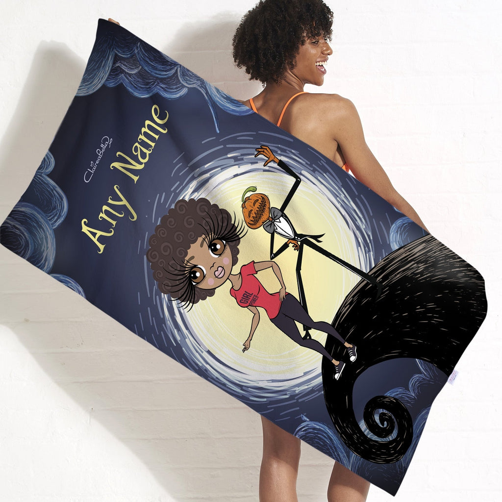 ClaireaBella Halloween Nightmare Beach Towel - Image 1