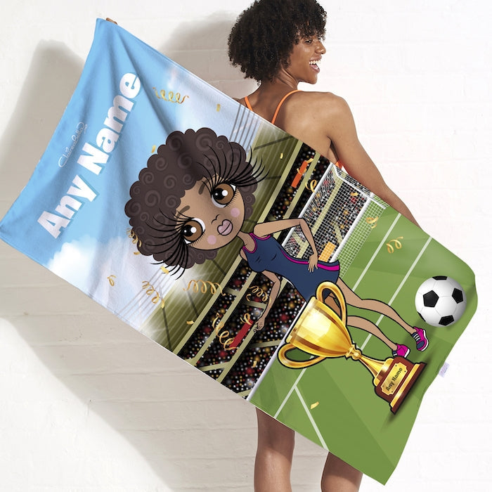 ClaireaBella Football Champ Beach Towel - Image 1