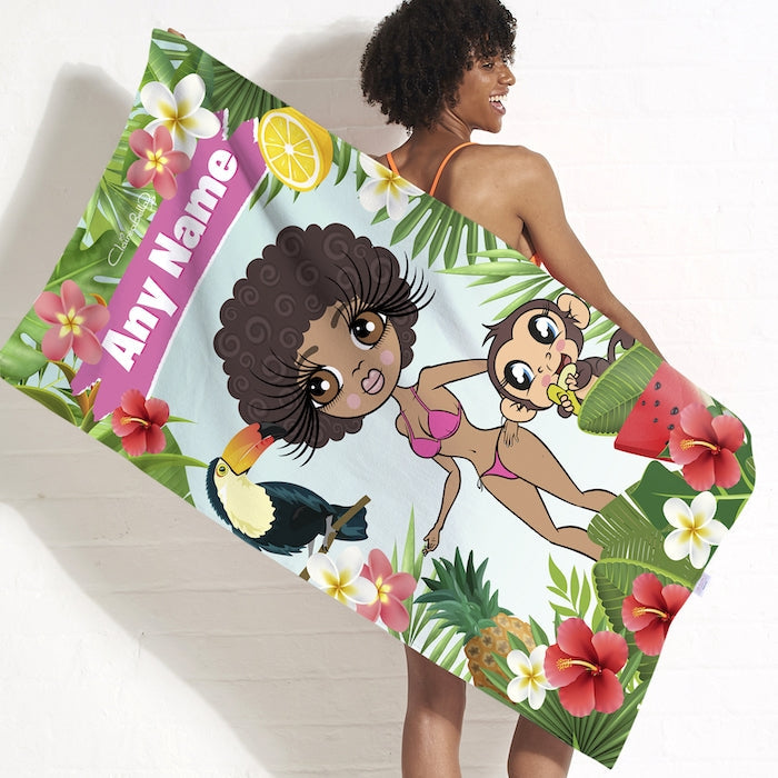 ClaireaBella Tropical Fun Beach Towel - Image 1