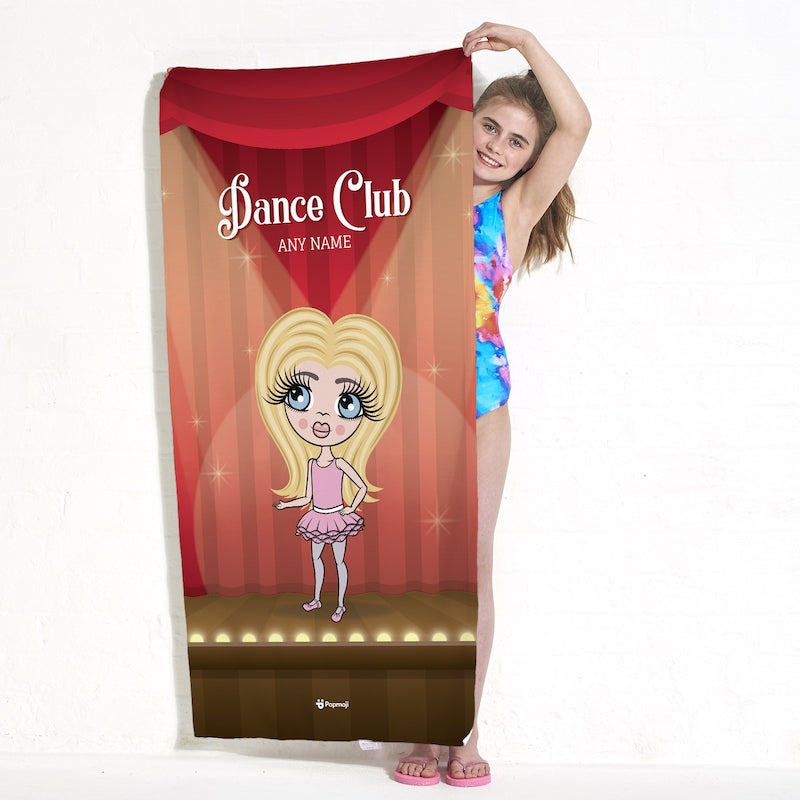 ClaireaBella Girls Ballet Beach Towel - Image 1