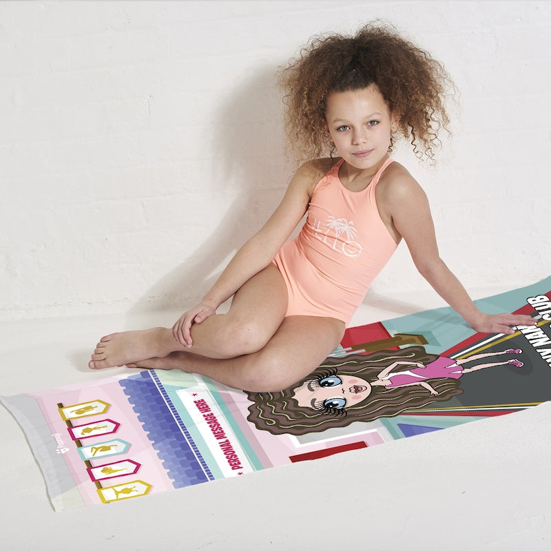 ClaireaBella Girls Gymnastics Beach Towel - Image 3