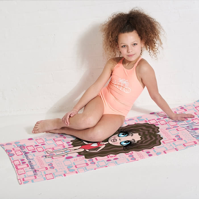 ClaireaBella Girls Selfie Beach Towel - Image 5