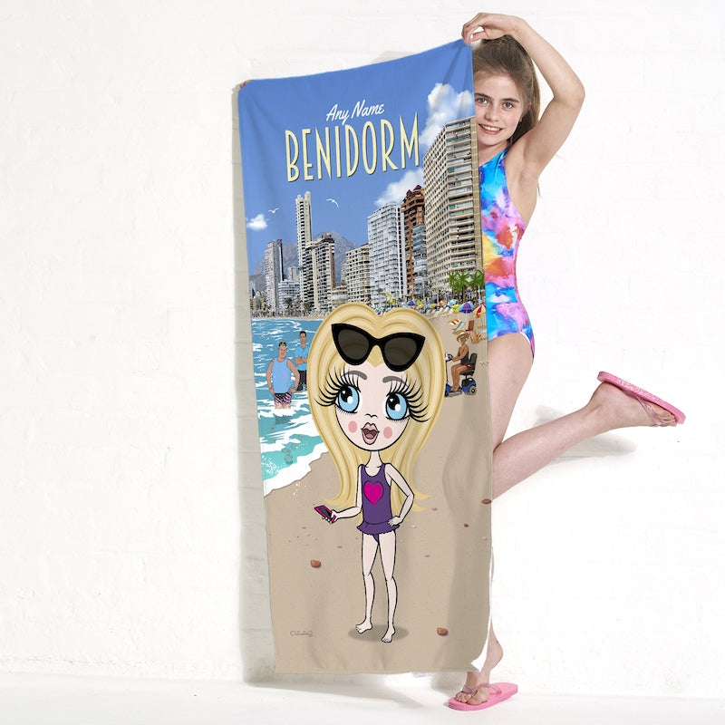 ClaireaBella Girls Benidorm Beach Towel - Image 1