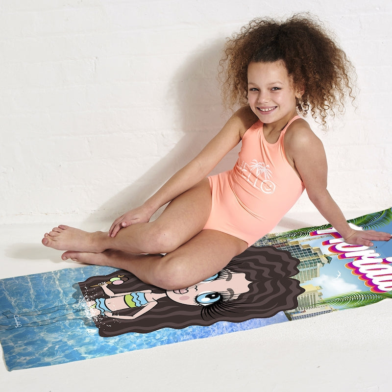 ClaireaBella Girls Florida Beach Towel - Image 4