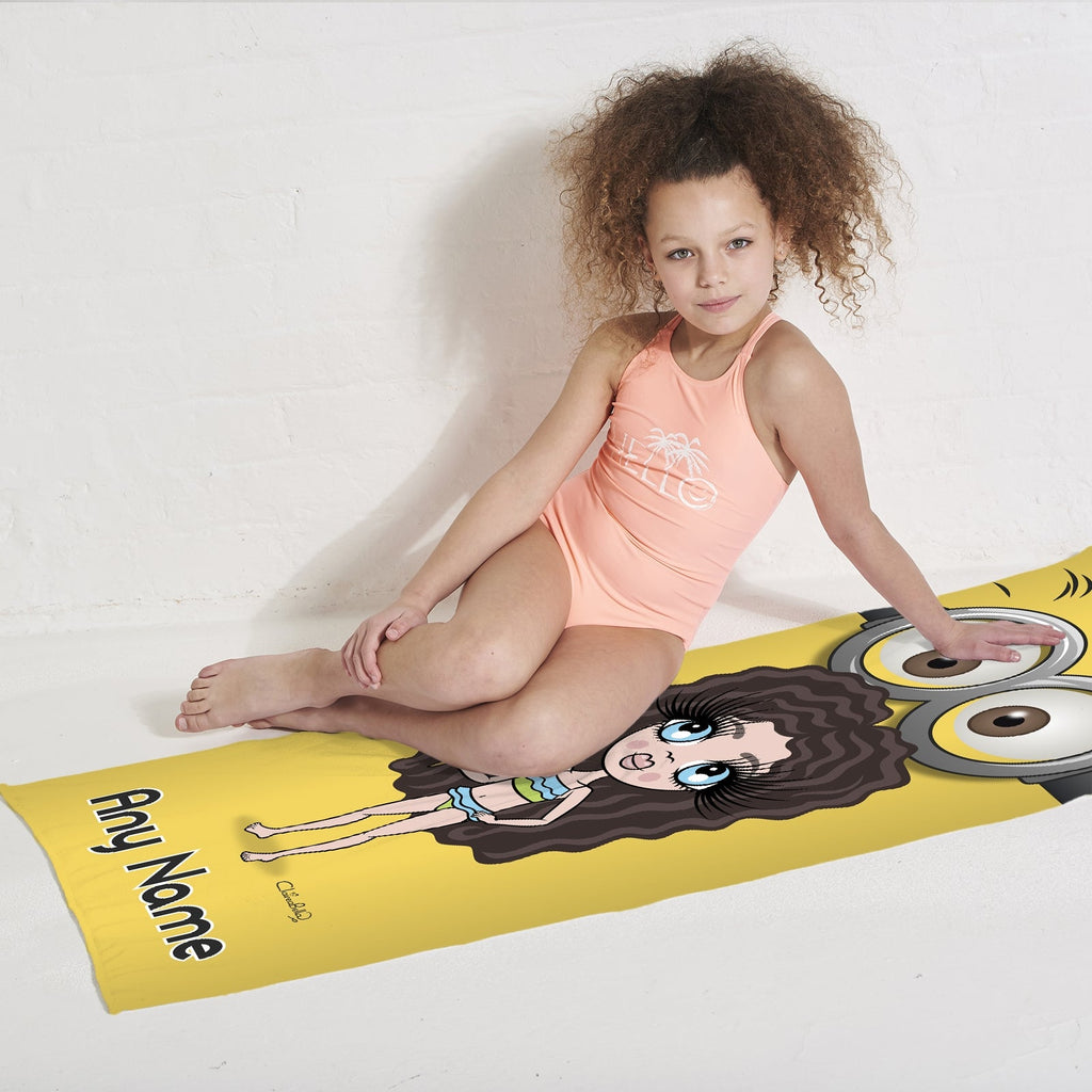 ClaireaBella Girls Google Eyes Beach Towel - Image 4