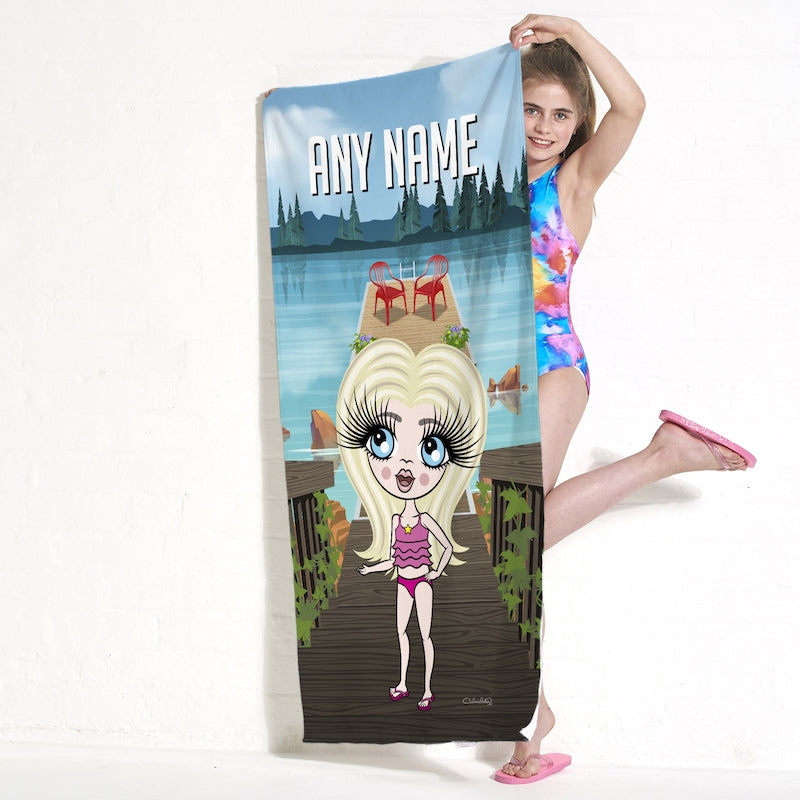 ClaireaBella Girls Lake Beach Towel - Image 3