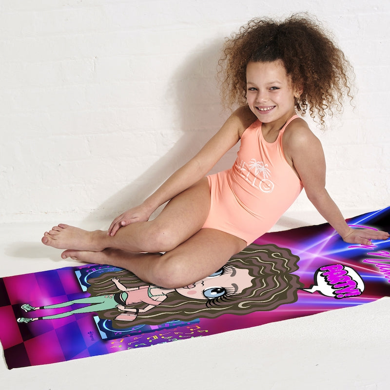 ClaireaBella Girls Nightclub Vibes Beach Towel - Image 3